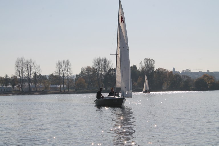 Manche segelten gemütlich ...